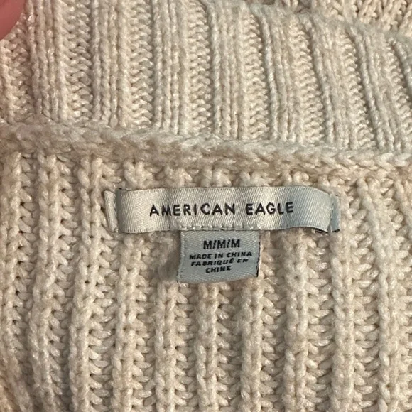 American Eagle Outfitters Cream Knit Sweater - Picture 3 of 3